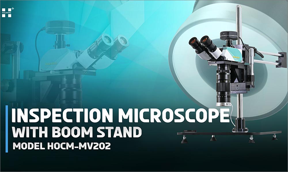 Inspection Microscope with Boom Stand