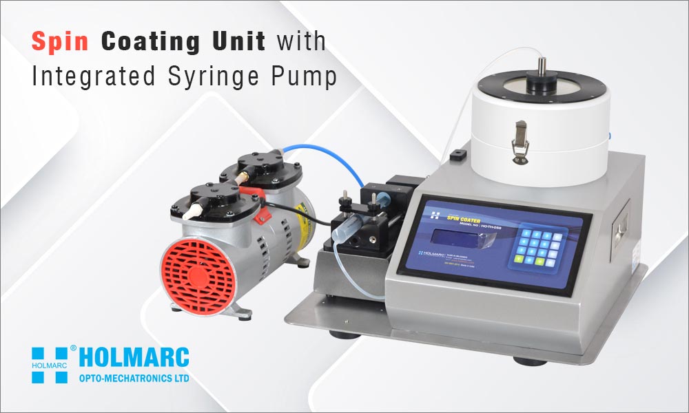 Spin Coating Unit with Integrated Syringe Pump